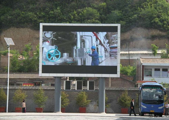 Buen precio P8 Exterior de color completo de publicidad comercial con pantalla de LED cartel con columna en línea