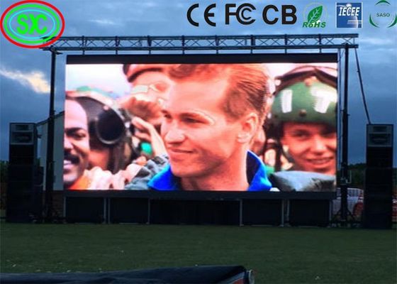 SMD2121 Publicidad al aire libre pantalla LED de alquiler a todo color 3 años de garantía