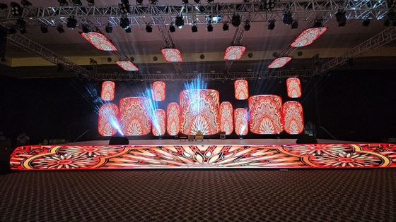 Buen precio Eventos de alquiler Indoor P3.91 pantalla de pantalla LED delante servicio escenario de fondo pared de vídeo para interiores o exteriores, 3840hz refrescar, 500x500 gabinete en línea