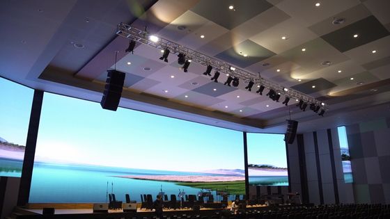 Estadio al aire libre Led Display grito Publicidad P10 de color completo 960 * 960mm Tableros publicitarios