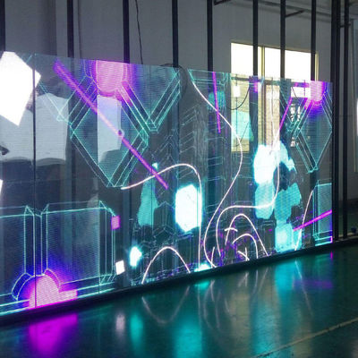 Waterproof IP43 Transparent LED Screen Including 0.2KG Module Weight and Driving Method for Transparent Display Solutions