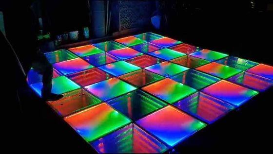 Pista de baile LED para interiores con efecto de iluminación brillante en color RGB e iluminación del suelo