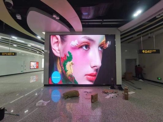 Buen precio Pantalla de aluminio de fundición a presión LED P2.5 RGB para interior para alquiler y colgar con caja de 480 mm X480 mm En línea