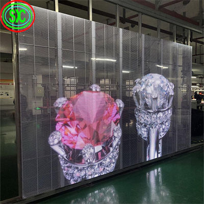 Impermeable IP43 P7.82-7.82 Pared de vídeo LED transparente La solución de pantalla definitiva para las empresas