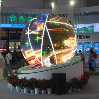 Método de mantenimiento del servicio frontal y pantalla LED esférica de tamaño de módulo de 320*160 mm para centros comerciales/eventos
