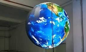 Display LED a forma de bola de servicio frontal IP43 impermeable para el método de mantenimiento de fácil acceso frontal