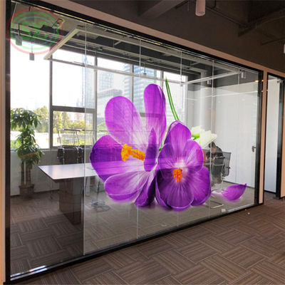 Experimente el futuro de la publicidad con nuestra llamativa pantalla LED transparente