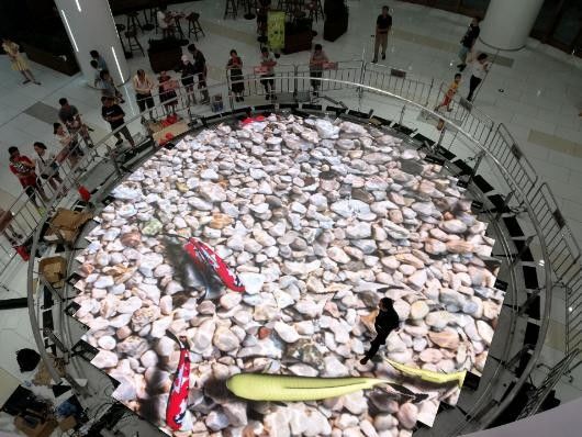 Pista de baile iluminada profesional con consumo de energía de 20W y cantidad de módulos de 8 piezas de W2 X H4