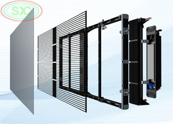 Larga vida útil de 50.000 horas para la pantalla LED transparente, adecuada para la construcción y los medios interactivos.