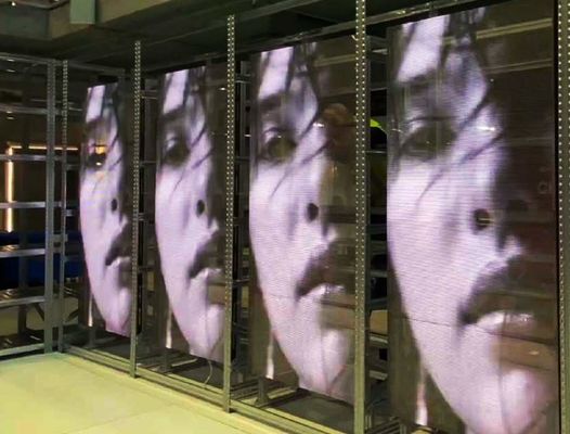 Pantalla LED translúcida SMD2121 para publicidad exterior versátil