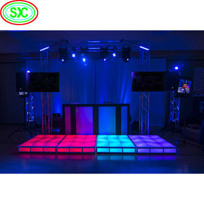 Buen precio Módulo de suelo de baile LED impermeable Qty W2 X H4 8PCS Consumo de energía de 20W para efectos versátiles y impresionantes en línea