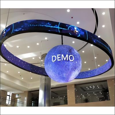 Display LED esférico de tamaño de módulo de 320*160 mm para visualización multifuncional de vídeo/texto/imagen