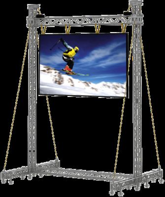 Pantalla LED de alquiler con gabinete de aluminio fundido a presión, con dimensiones de gabinete de 500*500 mm y una relación de contraste de 3000:1