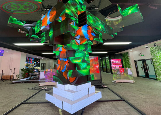 Display LED de alquiler Flexible escenario del evento telón de fondo de vídeo con alta densidad de píxeles y tamaño del gabinete 500 por 1000 milímetros