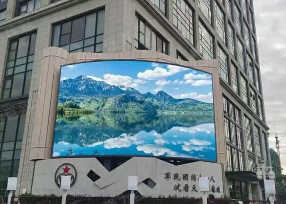 Buen precio LED P6 Exhibición LED de color completo para publicidad en la pared con alta resolución y energía de brillo para exhibición de video al aire libre en línea