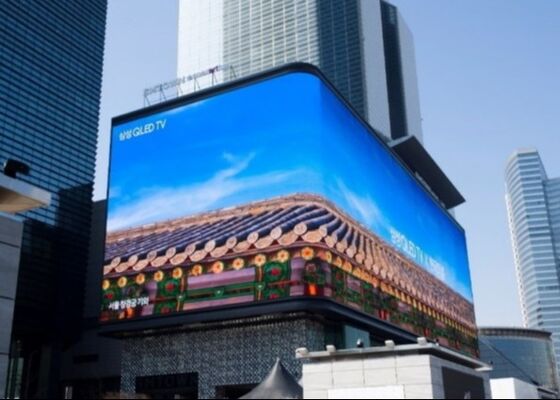 Buen precio Pantalla LED P10 con 3 años de garantía, alta calidad y gabinete de hierro a prueba de agua para uso fijo en exteriores en línea