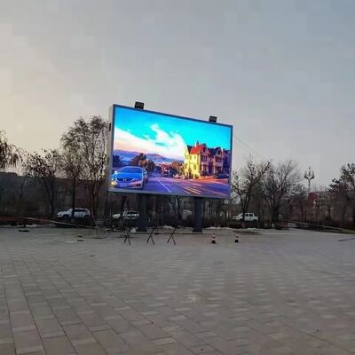 Buen precio Pantalla de visualización llevada prenda impermeable fija al aire libre a todo color video de la pared del estadio de fútbol P6 SMD HD de los tableros de publicidad en línea