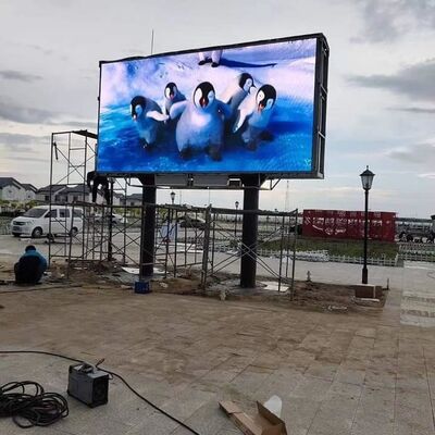 960X960mm Tablero de pantalla de publicidad LED exterior P6 Alto brillo 6500nit y tasa de actualización de 3840hz
