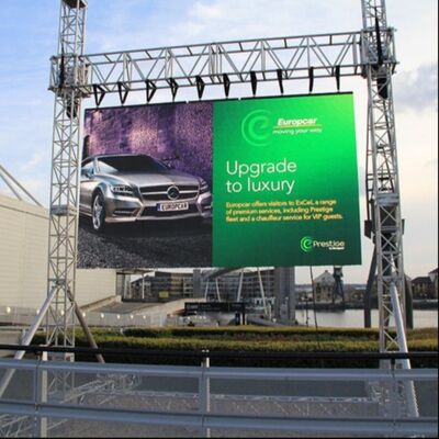 Buen precio P3.9 Pantalla LED a todo color al aire libre de aluminio fundido a presión de 500*500 mm y frecuencia de actualización de 3840 Hz En línea