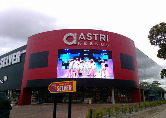 Pantalla LED de P10 para exteriores pantalla de publicidad Instalación fija 8000 brillo y frecuencia de actualización 3840hz
