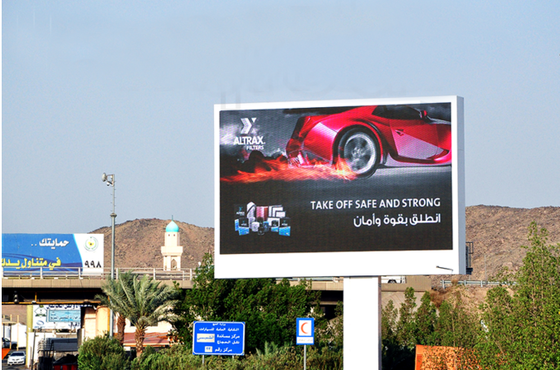 Display LED de color completo de p6 exterior personalizable con frecuencia de actualización de 3840 Hz y brillo de 6000