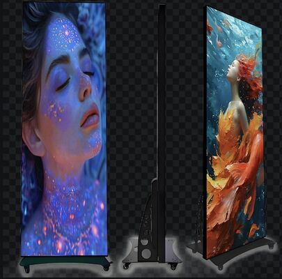 Buen precio Pantalla LED tipo póster de aluminio con tamaño de pantalla de 680x2000 mm y tamaño de módulo de 320x160 mm, ideal para publicidad de alto impacto En línea
