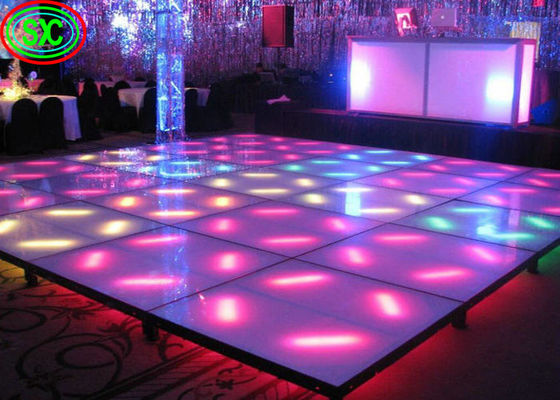Buen precio 32768 pixeles/Sqm Dance Floor interactivo SMD 2727 llevaron la lámpara para hacer publicidad/Car Show en línea