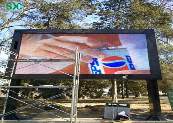 Buen precio p10 que hacía publicidad de la columna al aire libre de la pantalla a todo color grande llevó la pared video en línea