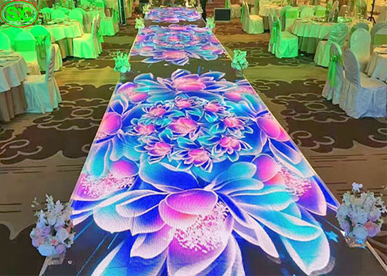 Buen precio P4.81 sala de baile video llevada interactiva silenciosa, prenda impermeable de la sala de baile del disco en línea