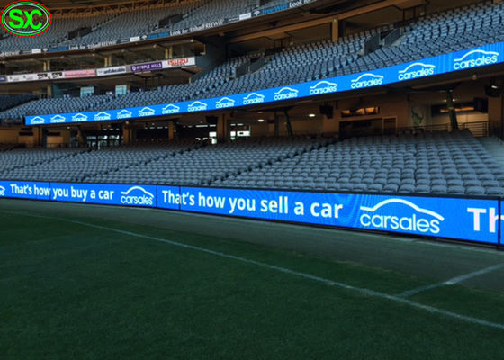 La pantalla LED exterior del estadio de fútbol del perímetro P8, perímetro de los deportes llevó la exhibición
