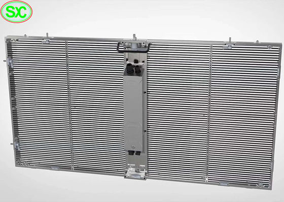 Display transparente de carteles con cortina LED cilindro 62500 puntos por metro cuadrado SMD2121