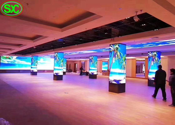 Buen precio 2000 exhibiciones llevadas publicidad interior de los liendres P3.9, multicolor del RGB llevaron la tablilla de anuncios en línea