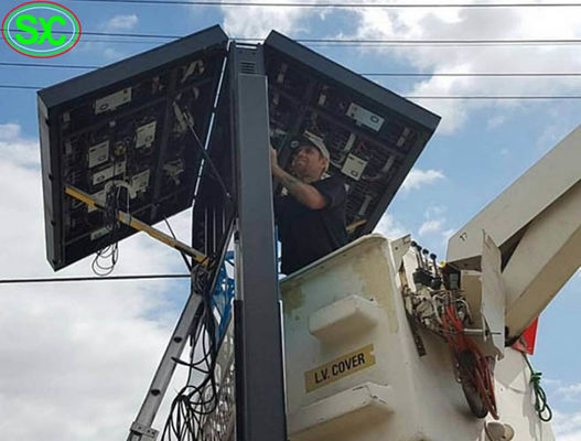 Las carteleras llevadas electrónicas P6 de Digitaces se doblan prenda impermeable de la exhibición IP68 de Ladvertising del lado