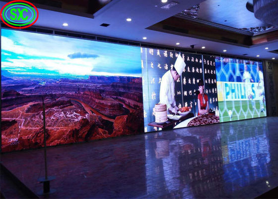 Buen precio P2.5 Publicidad en interiores con pantalla LED a todo color de alta definición sin instalación de pared de mancha en línea