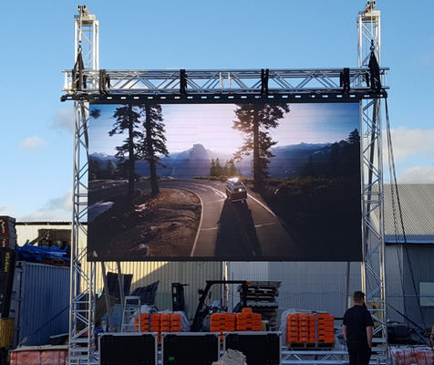 Buen precio Pantalla LED para estadios a todo color, impermeable para exteriores P10, gabinete de 960x960 mm con IP65 en línea