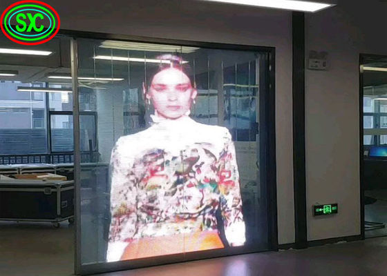 Buen precio P3.9 Pantalla de vídeo LED ultrafina y transparente con alta frecuencia de actualización superior a 3840 Hz en línea