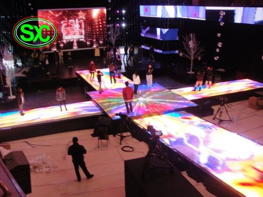 Buen precio Dance Floor interior de moda con la echada del pixel de 6.25m m, pantalla llevada interactiva de la sala de baile de 250mm*250m m en línea