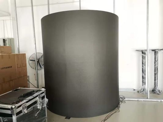 Buen precio P4 tamaño cilíndrico de la lámpara de la forma 2121 de la pantalla flexible fija interior de la publicidad LED en línea