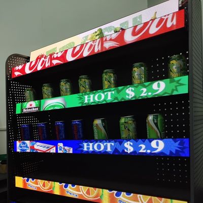 Buen precio Artículo nuevo Pantalla de estantería P1.87 de tamaño pequeño de píxeles COB Usada en supermercados / clubes / tiendas de interiores en línea