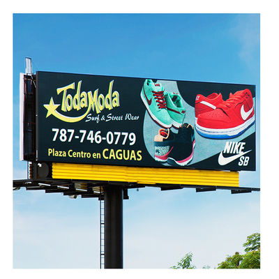 Protección del agua en exteriores Instalación fija Electrónica LED Pantalla publicitaria a todo color