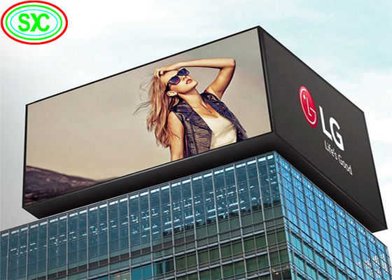 Buen precio P10 de color completo de la pantalla de LED de la publicidad de la pantalla de cartel con columna en línea