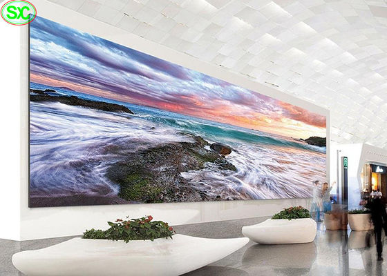 Buen precio Exhibición llevada a todo color interior ancha impermeable de la echada P1.8 280W del pixel del ángulo de visión pequeña en línea