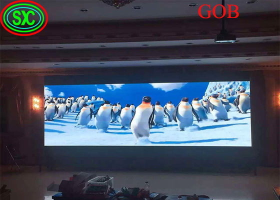 Pantalla LED fija de video wall con tecnología GOB COB LED con certificados CE ROHS FCC CB pantalla LED fija