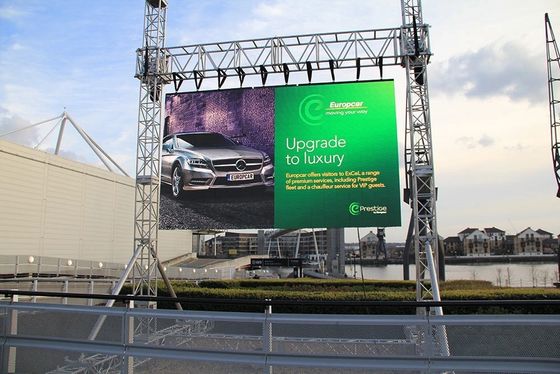 Buen precio Visión súper clara escenario de exhibición de automóviles P4.81mm pantalla LED a todo color al aire libre para alta definición en línea