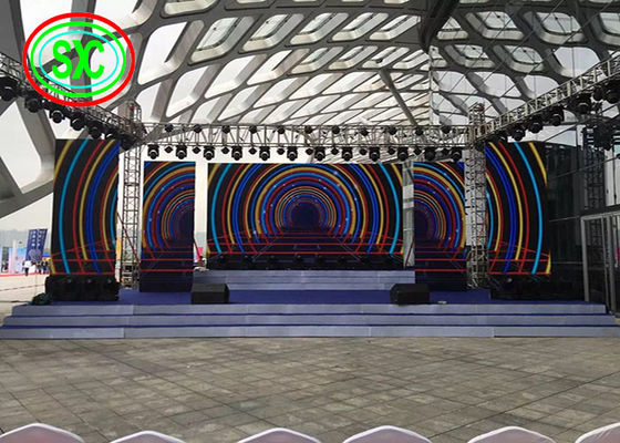 Buen precio El alquiler al aire libre del gabinete 576*576 milímetro P6 de HD llevó la exhibición para la etapa Exhibiation en línea