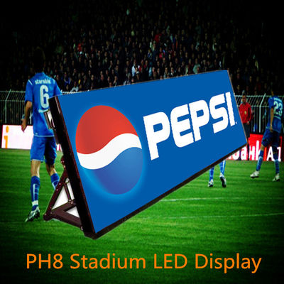 Buen precio Exterior HD Alta tasa de actualización de color completo P8 Gran pantalla de LED del estadio en línea