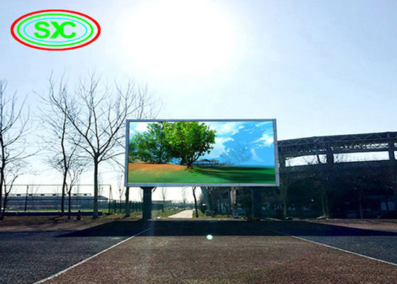 Buen precio La publicidad ahorro de energía del alto brillo de la pared video al aire libre de la pantalla de P10 LED llevó la exhibición en línea
