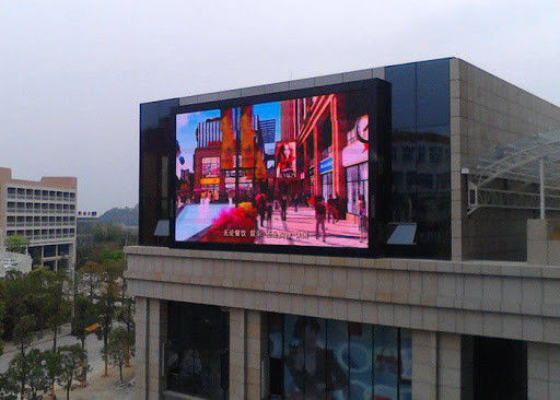Buen precio La publicidad LED defiende el gabinete a todo color al aire libre del hierro de la publicidad de pantalla de la reproducción de vídeo de P8 smd3535 LED 1024x1024m m en línea