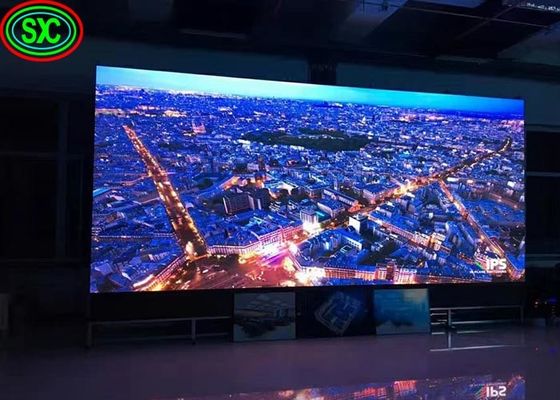 Buen precio Gabinetes planos video de la ventana 500*500m m del fondo de pantallas de la pared de la etapa P3.91 P4.81 de la exhibición de HD LED en línea