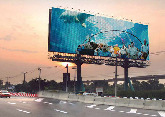 Pantalla a todo color de la pantalla LED de la publicidad P10 de la prenda impermeable al aire libre del alto brillo